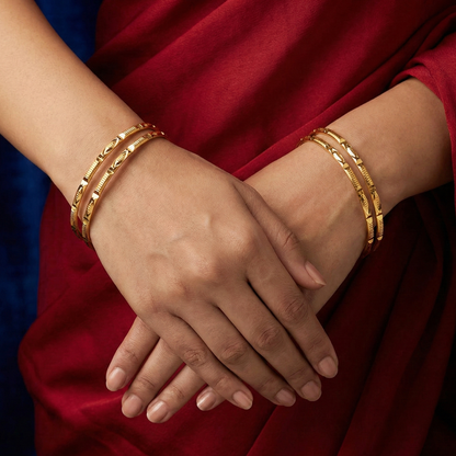 Kavya 18kt Gold Plated Bangles