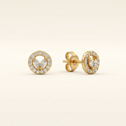 Gemini Gleam Gold Plated Studs
