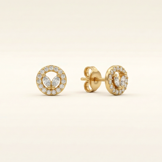Gemini Gleam Gold Plated Studs
