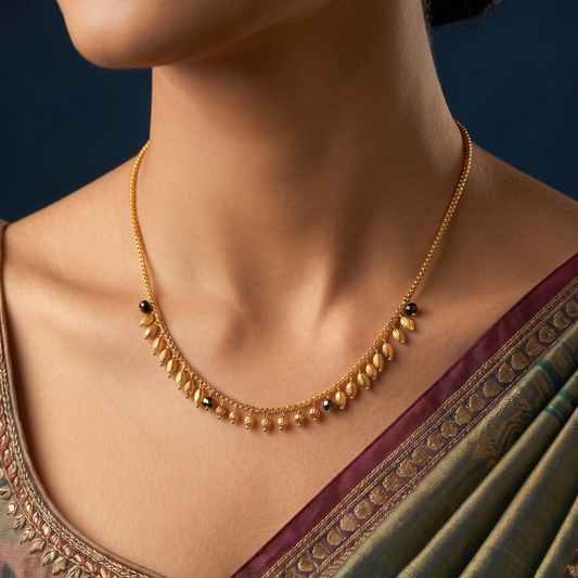 Seren Linear 18K Gold Plated Mangalsutra