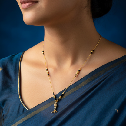 The Timeless Tale 18 KT Thick Gold Plated Mangalsutra