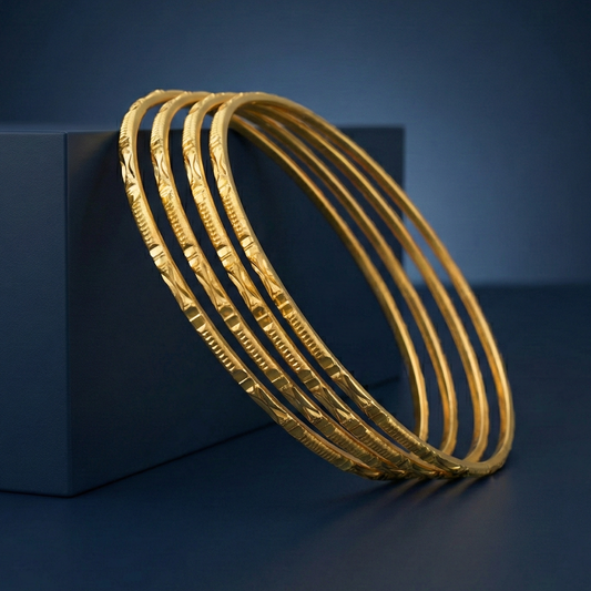 Trisha 18kt Gold Plated Bangles