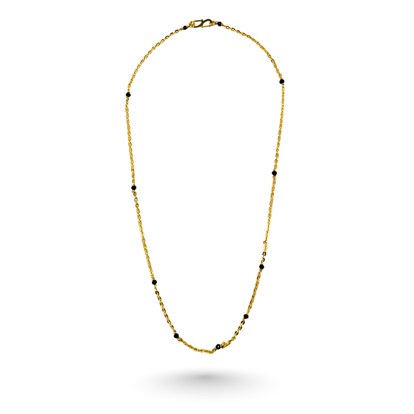 modern simplicity 18 kt thick gold plated mangalsutra