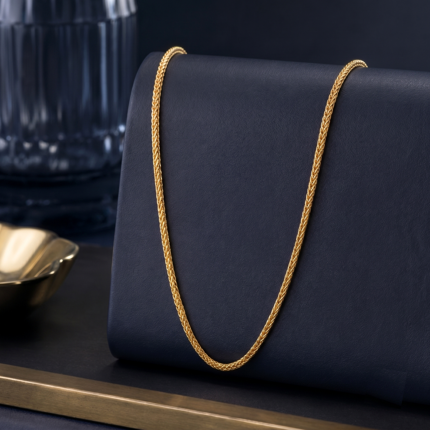 imperial weave 18k gold-plated chain