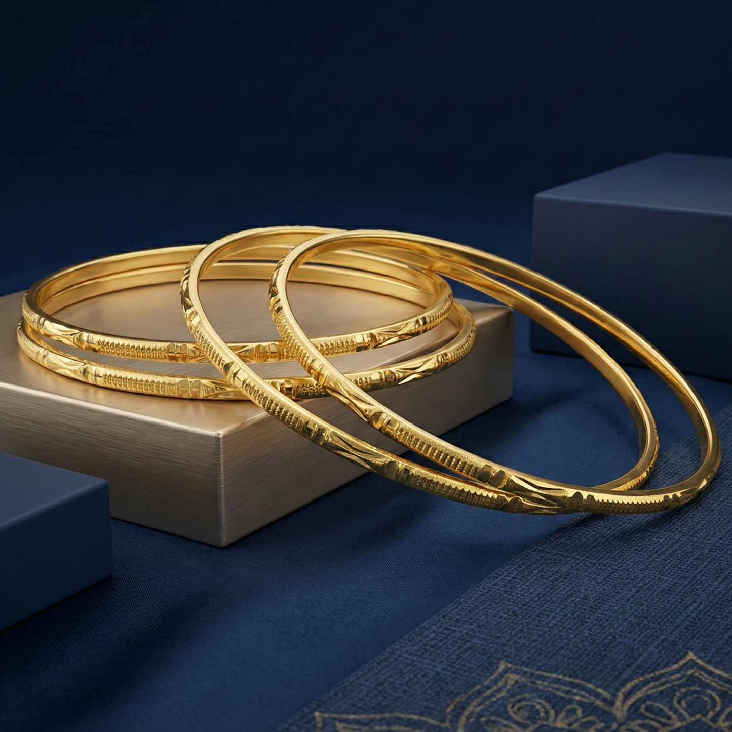 trisha 18kt gold plated bangles