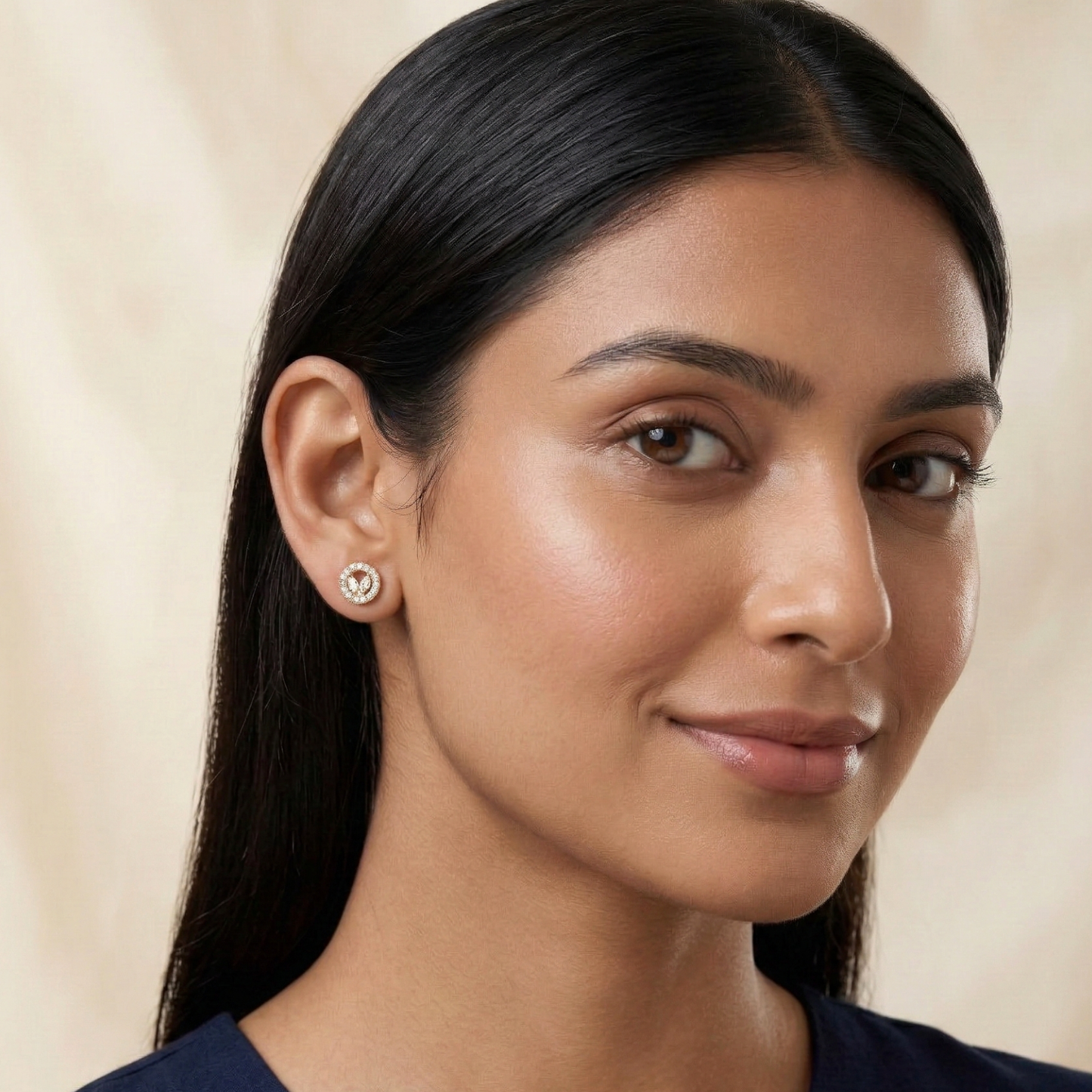 gemini gleam gold plated studs