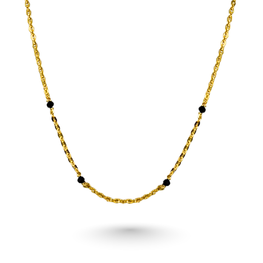 Modern Simplicity 18 KT Thick Gold Plated Mangalsutra
