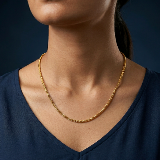 Imperial Weave 18K Gold-Plated Chain