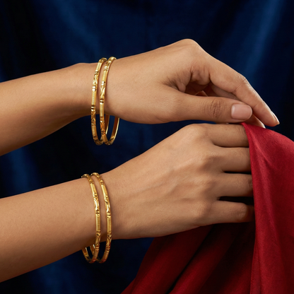 Trisha 18kt Gold Plated Bangles