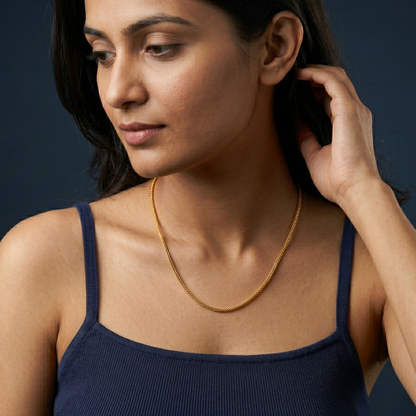 Imperial Weave 18K Gold-Plated Chain