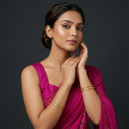 Trisha 18kt Gold Plated Bangles