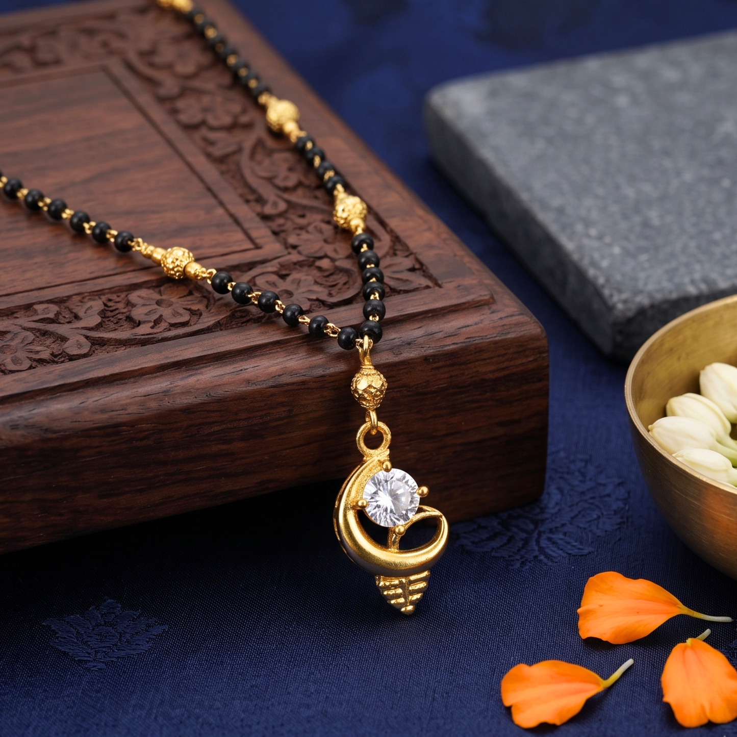 pure promise 18k gold plated mangalsutra