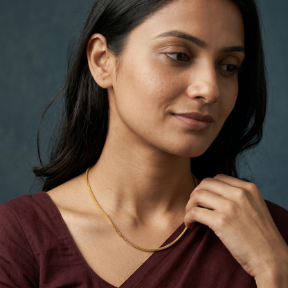 Imperial Weave 18K Gold-Plated Chain
