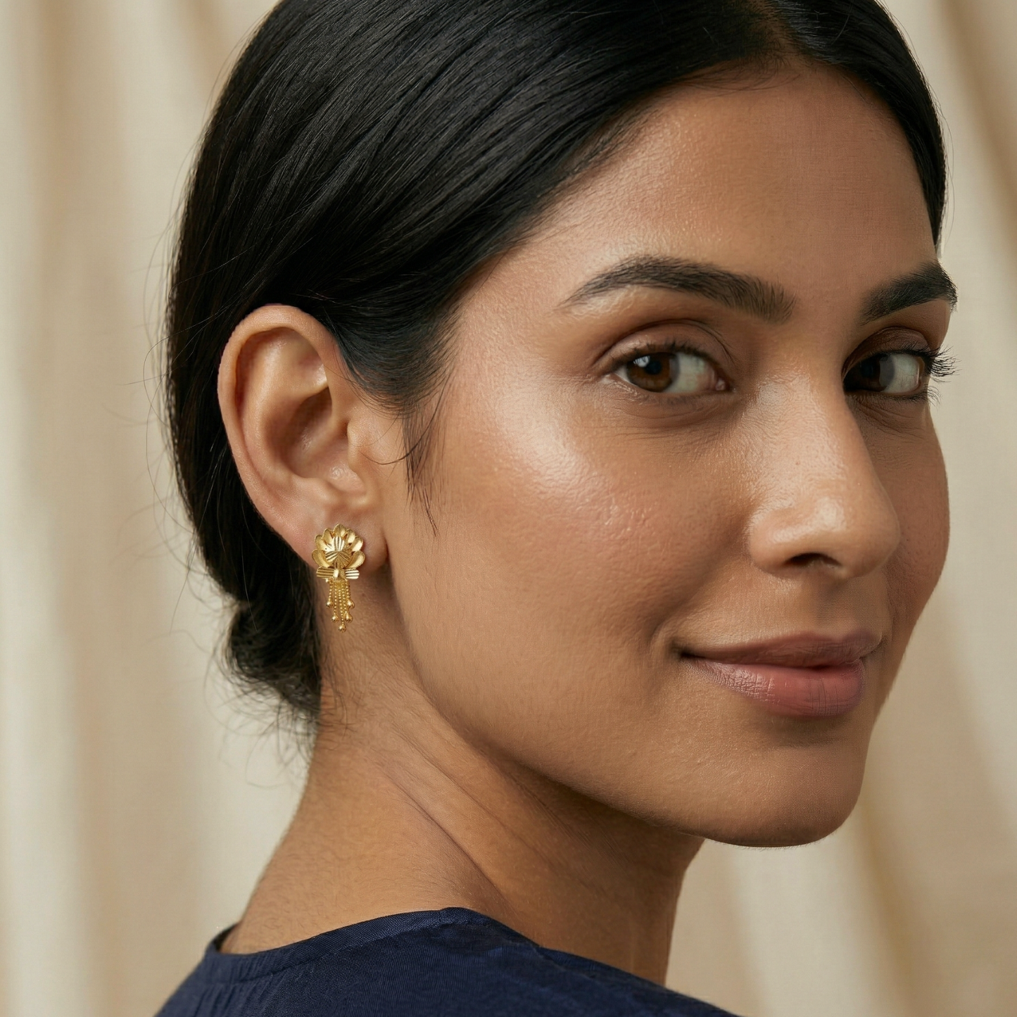 kavya gold plated earrings