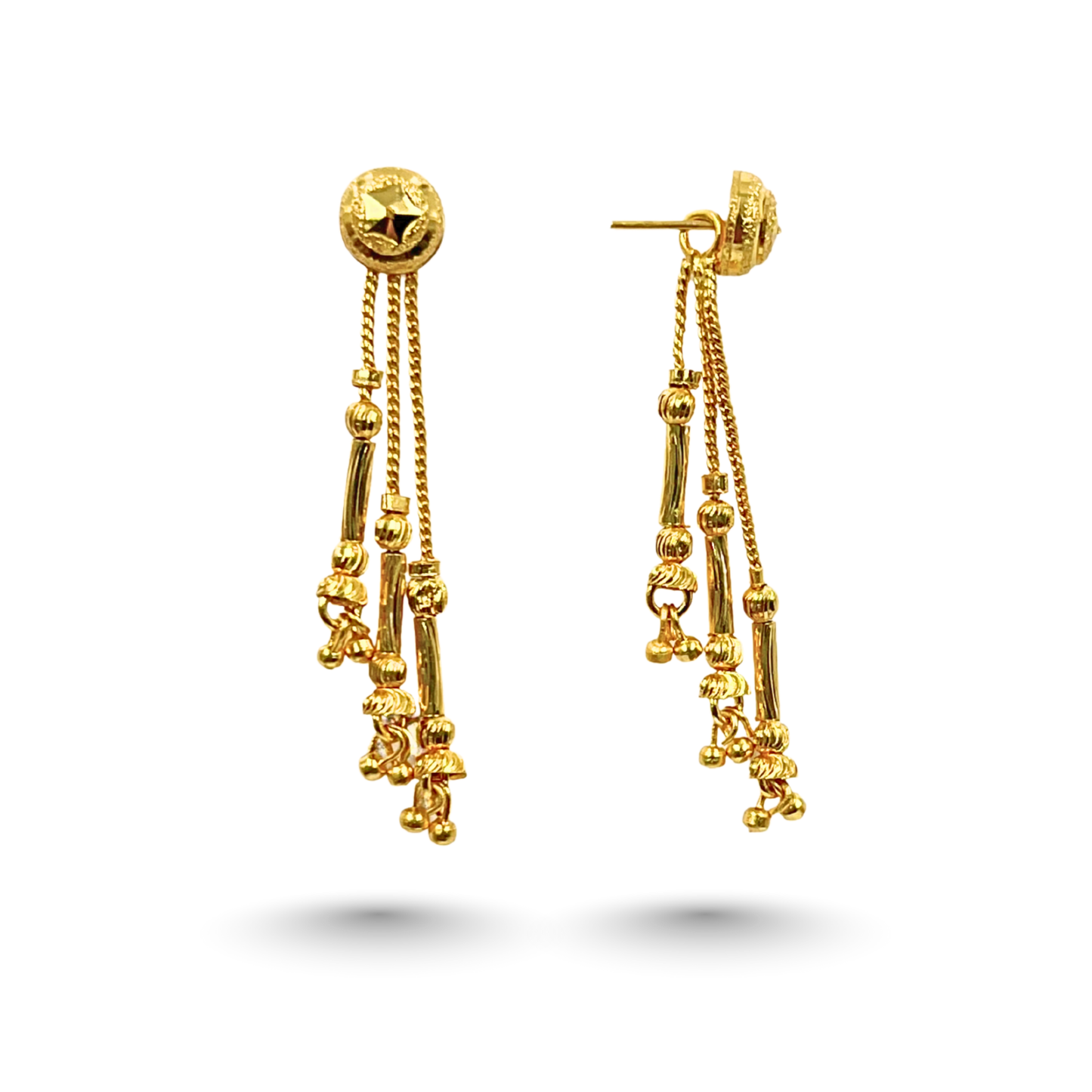 beaded sui dhaga earrings