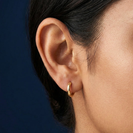 Classic 18K Gold Plated Hoops