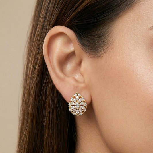 Imperial Teardrop 18K Gold Plated Studs