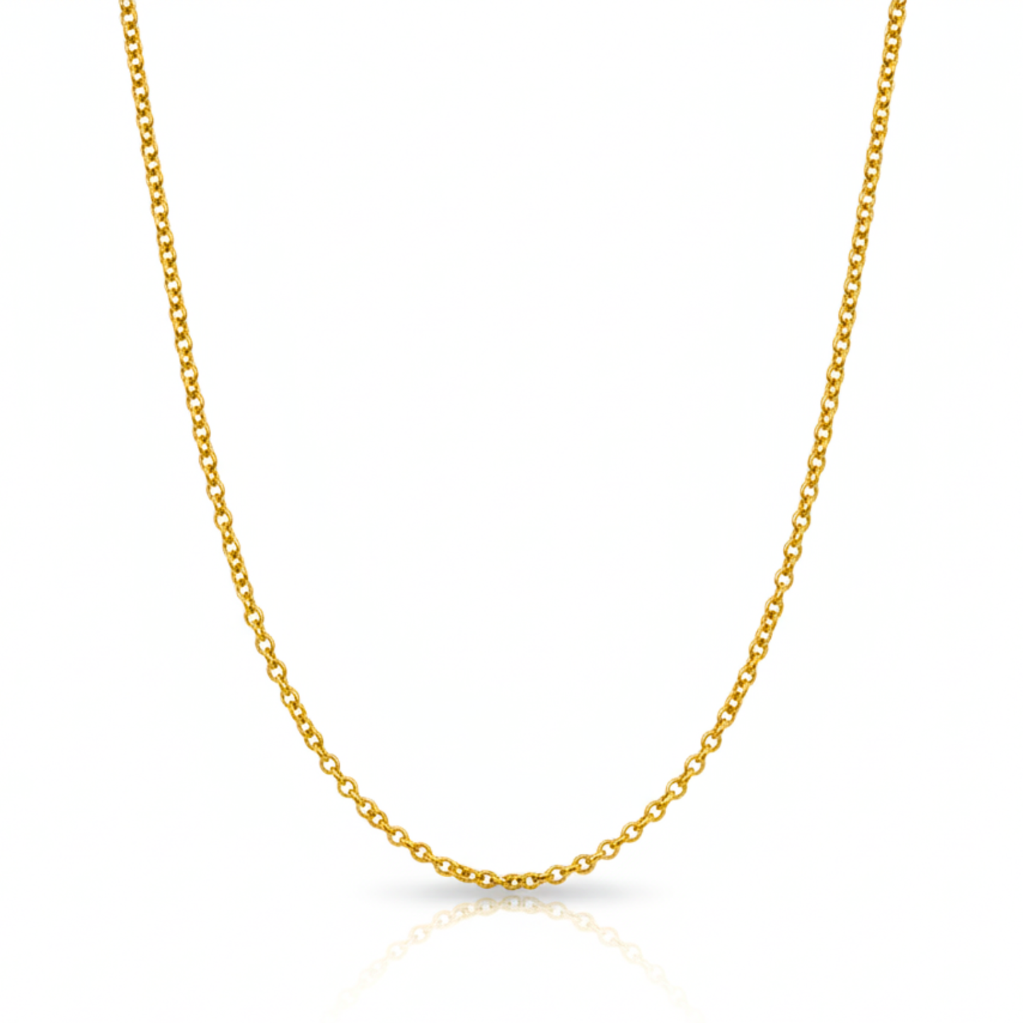 timeless loop gold-plated cable chain