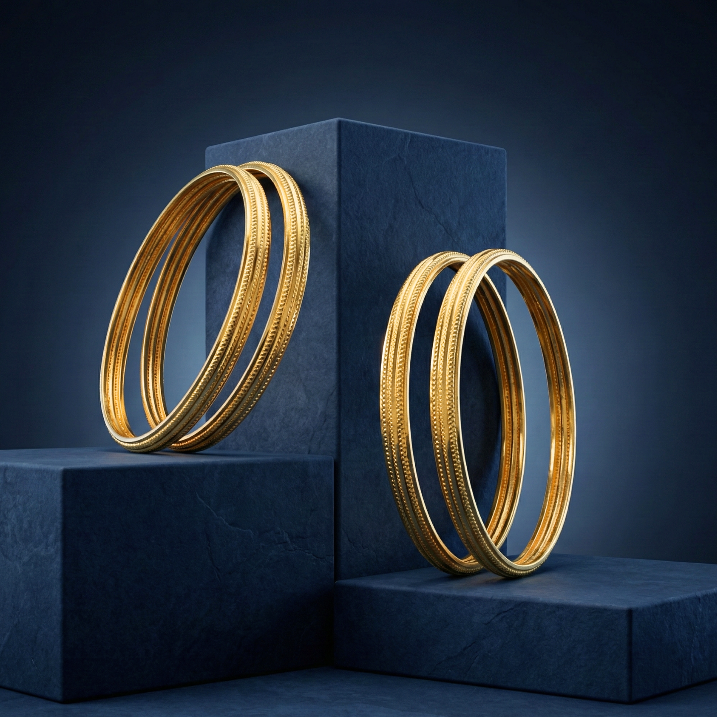 dhriti gold plated bangles (4 pc)