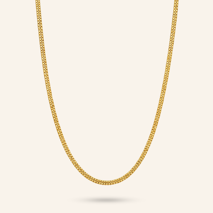 Golden Mesh 18K Gold Plated Chain
