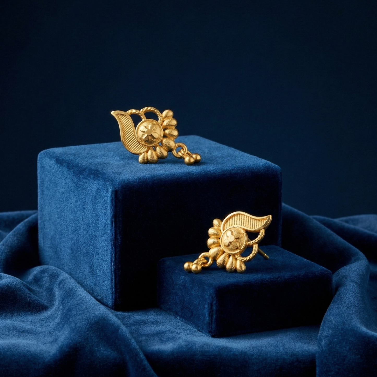 kathak gold plated earrings