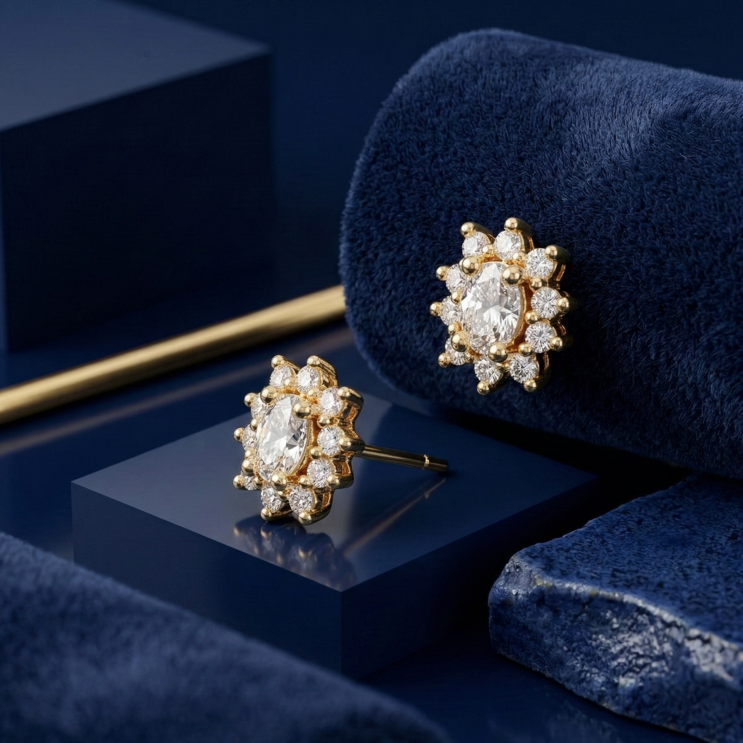 golden heritage gold plated studs