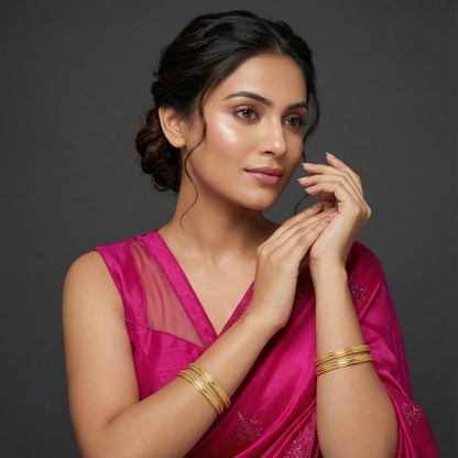 Dhriti Gold Plated Bangles (4 Pc)