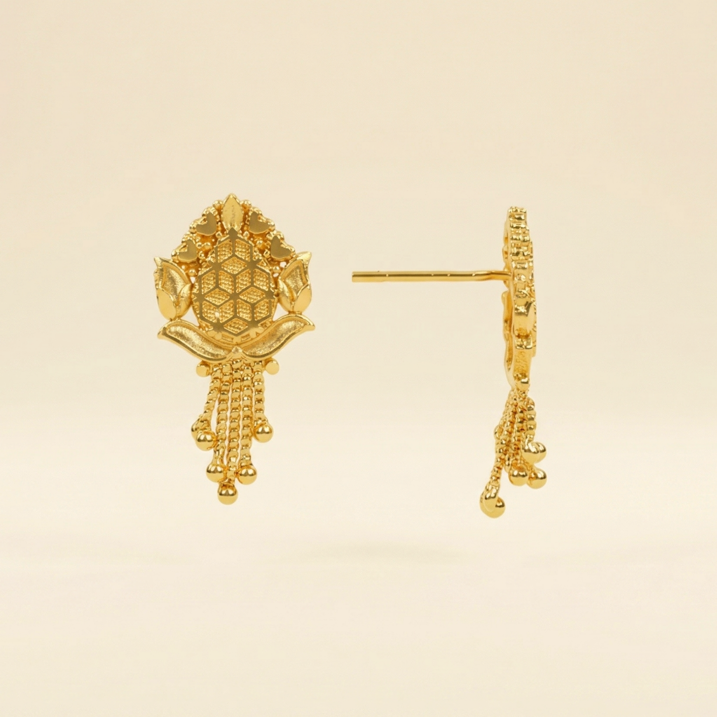 kamal gold plated earrings