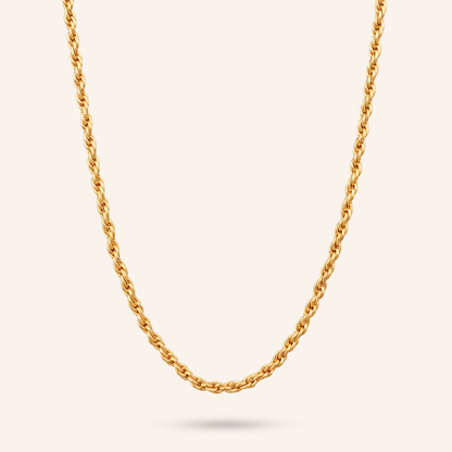 Twisted Charm 18K Gold-Plated Rope Chain