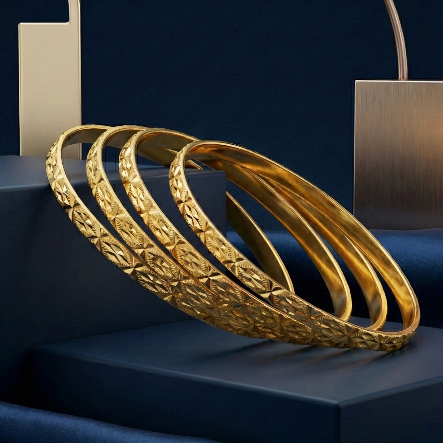 indu premium 18kt gold plated bangles