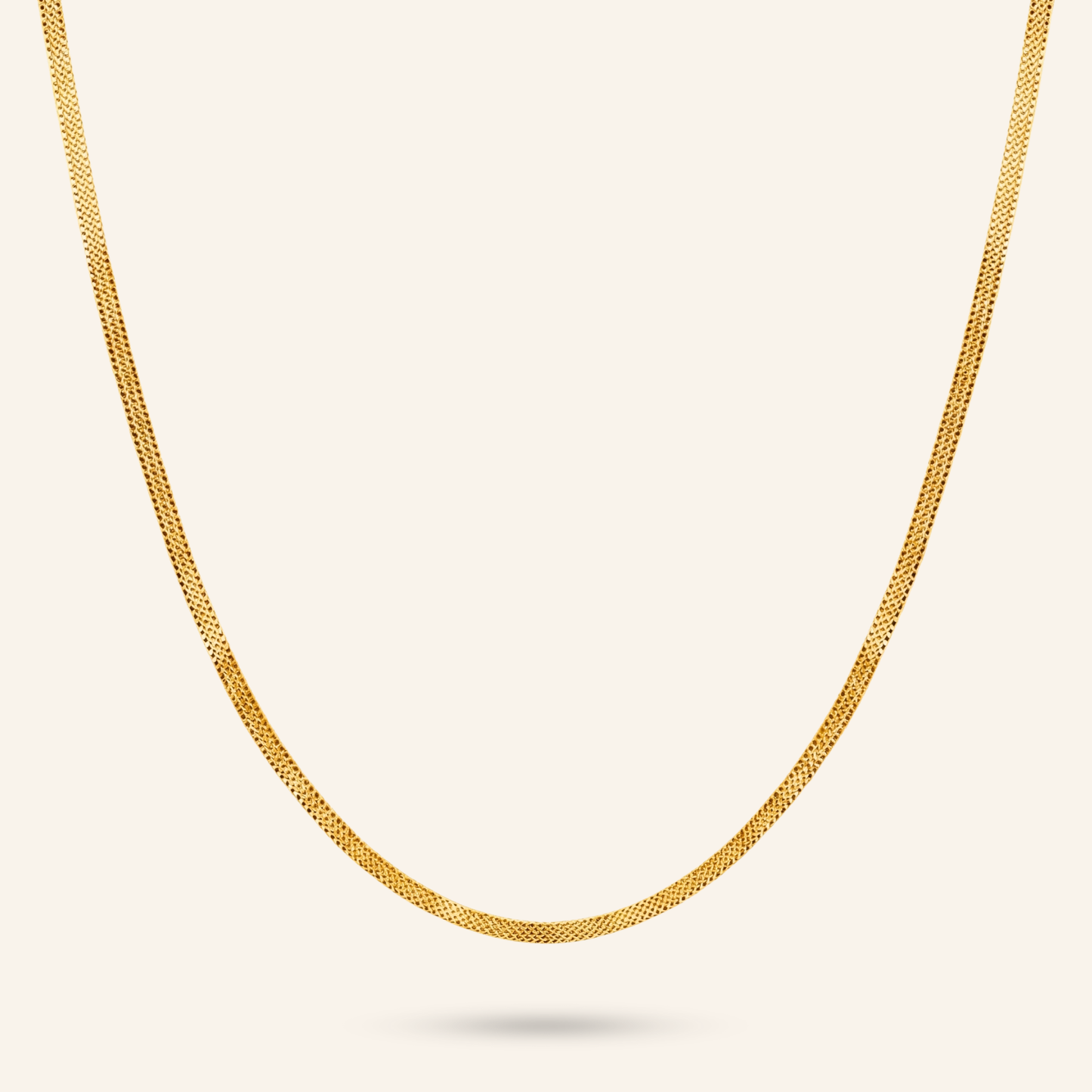 golden glide 18k gold plated chain