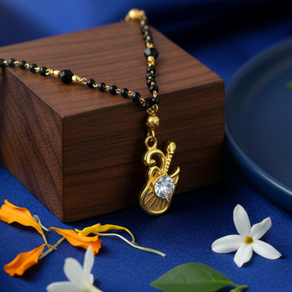 The Rhythm of Love 18 KT Thick Gold Plated Mangalsutra