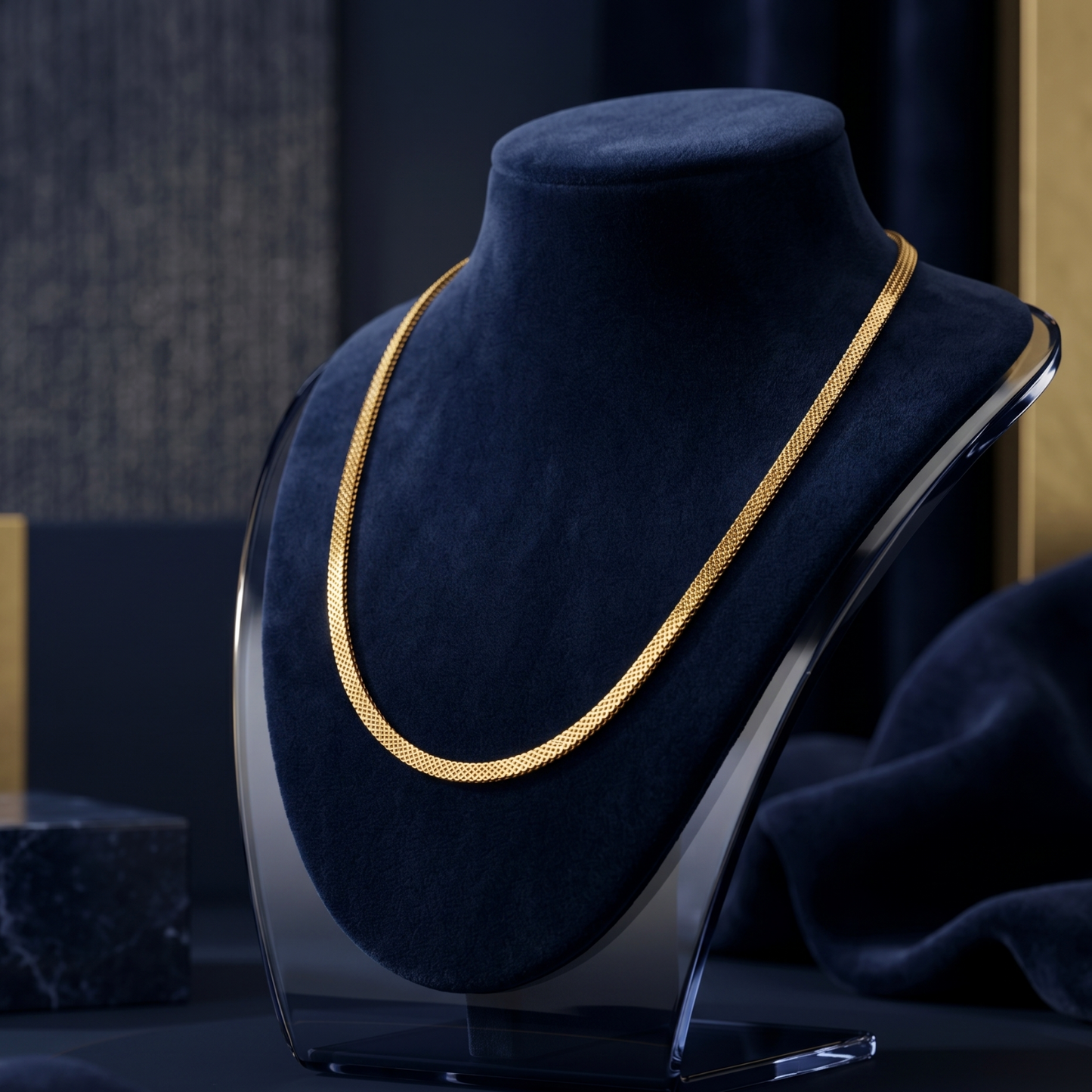 golden glide 18k gold plated chain