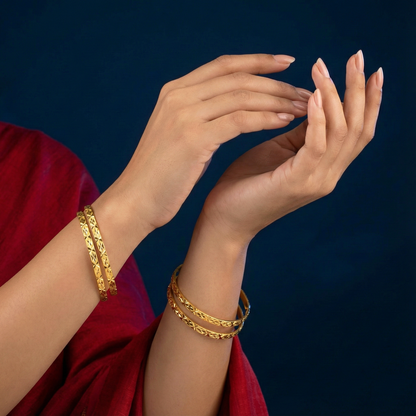 Indu Premium 18kt Gold Plated Bangles