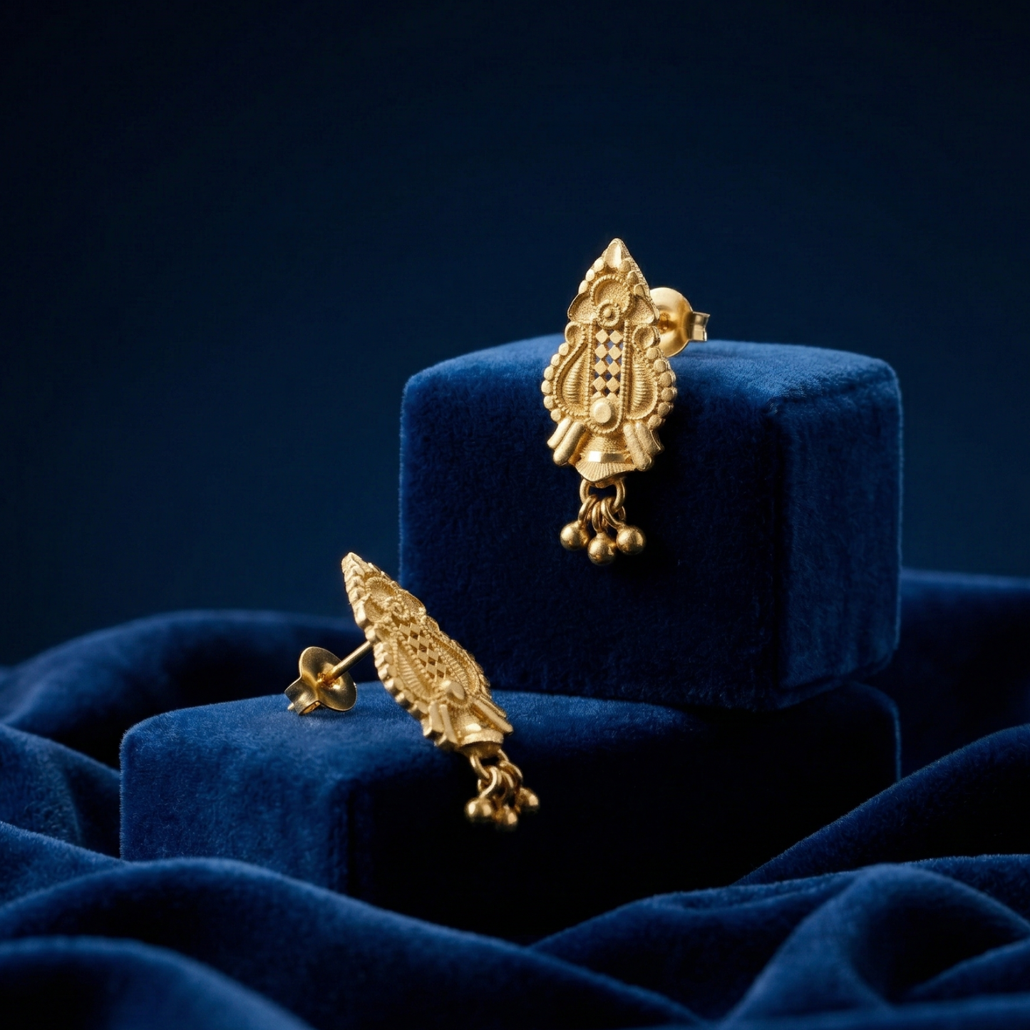 kalasha gold plated earrings