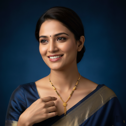 Sovereign 18 KT Thick Gold Plated Mangalsutra