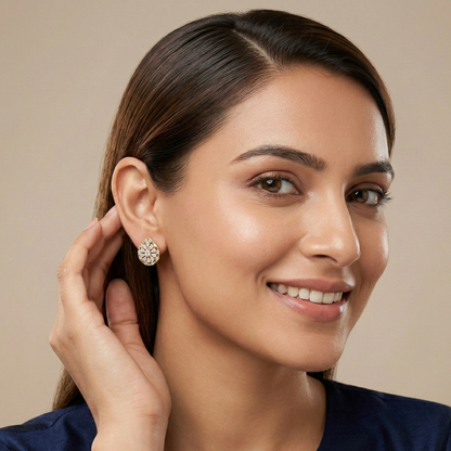 Imperial Teardrop Gold Plated Studs