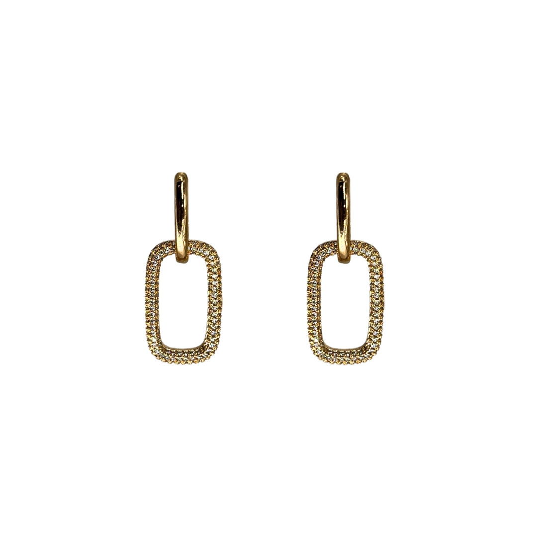 looplight rose gold plated earrings