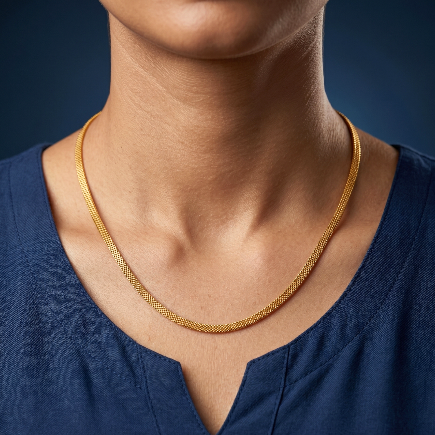 golden glide 18k gold plated chain