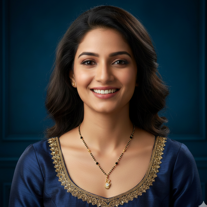 The Rhythm of Love 18 KT Thick Gold Plated Mangalsutra