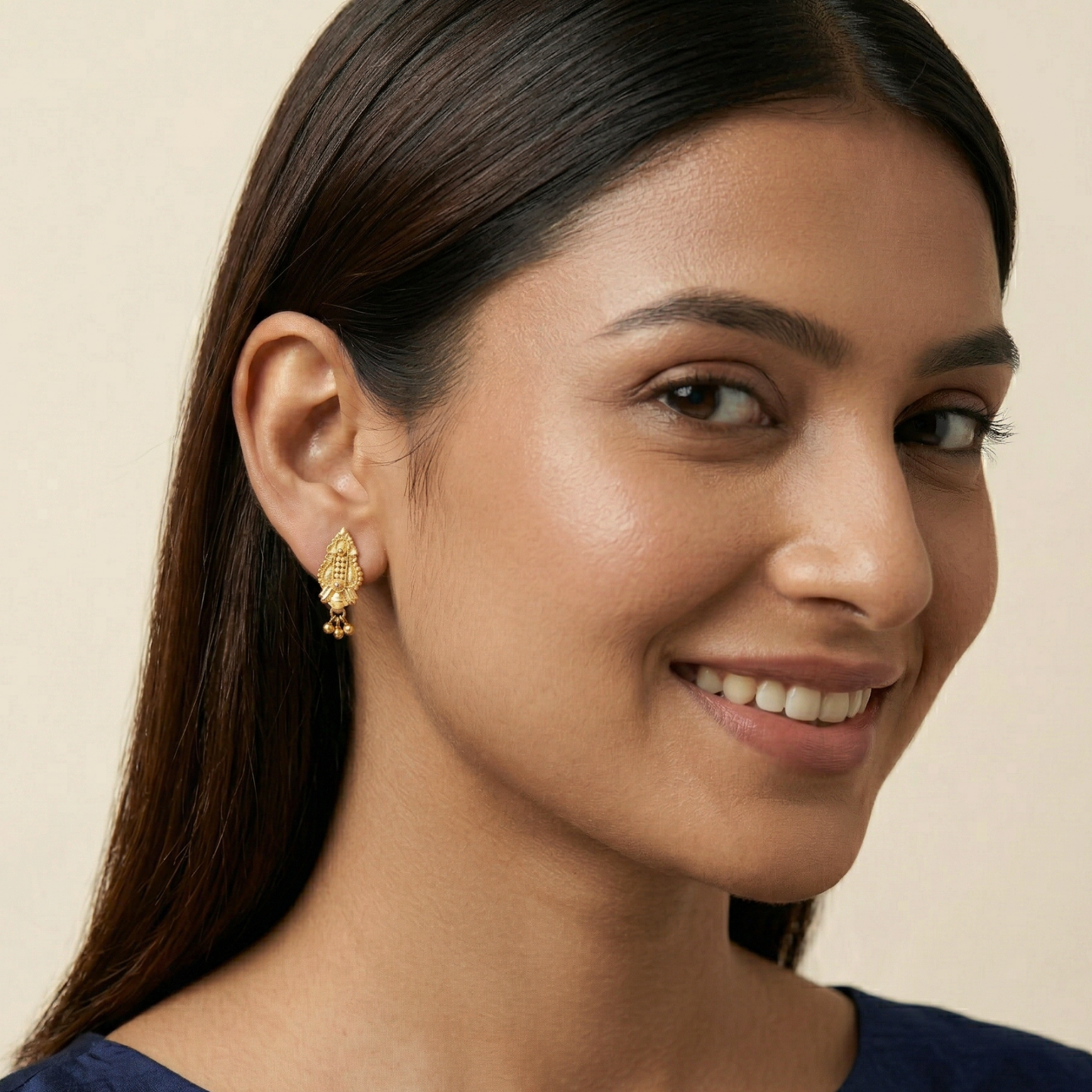 kalasha gold plated earrings