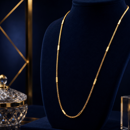 Golden Rhythm Bars 18K Gold Plated Chain