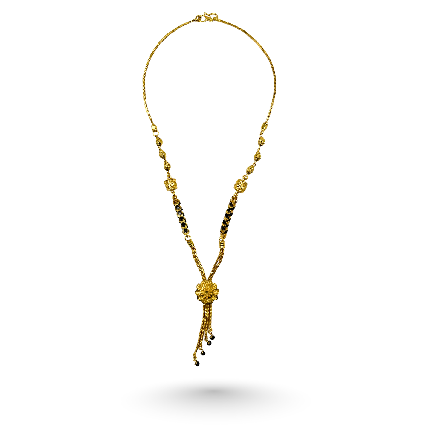 kanaka pushpa 18 kt thick gold plated mangalsutra