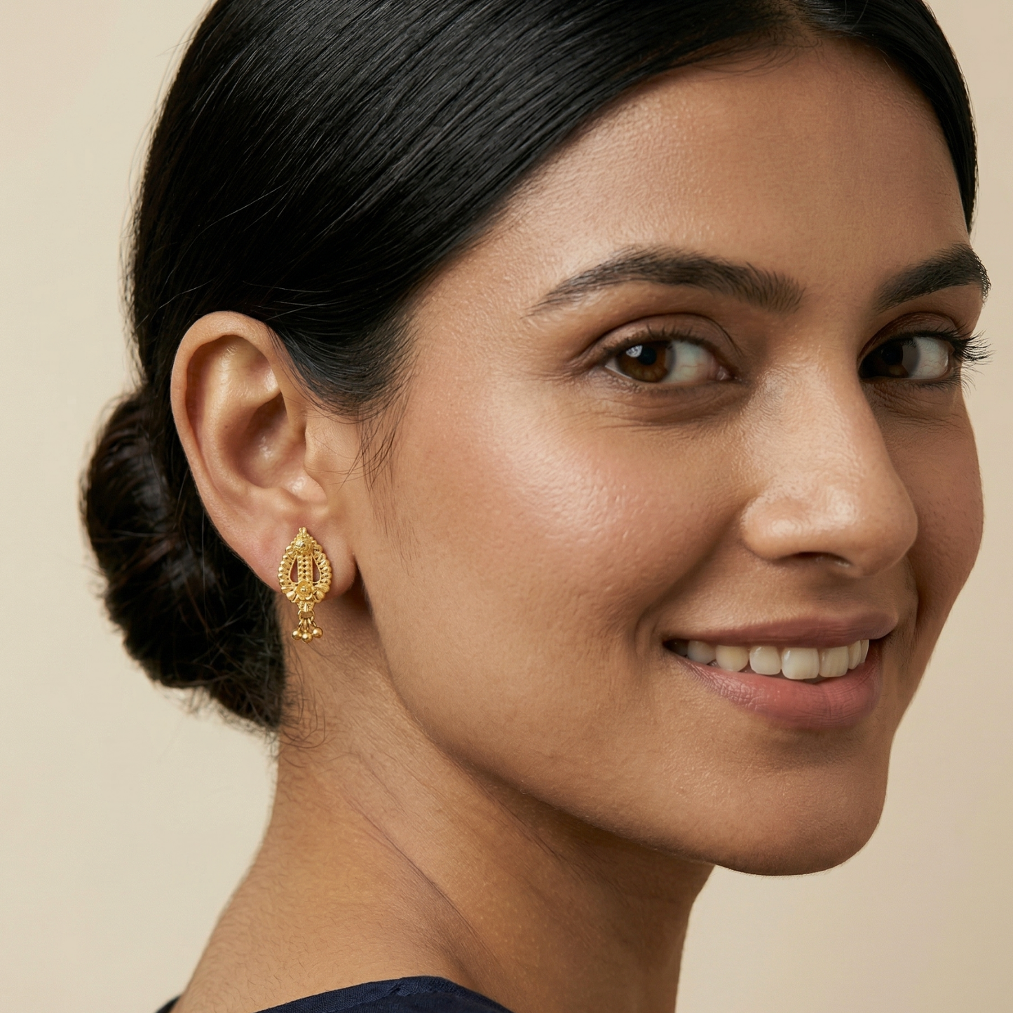 indrani gold plated earrings