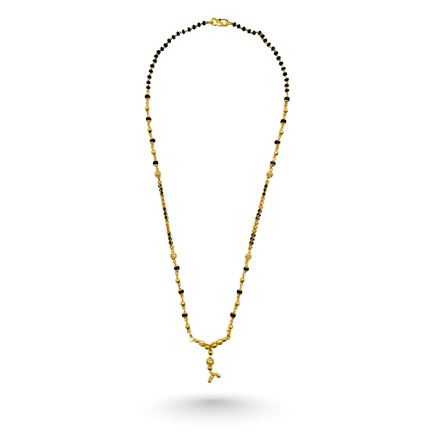 golden flourish 18 kt thick gold plated mangalsutra
