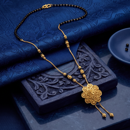 Serene Petal 18K Gold Plated Mangalsutra