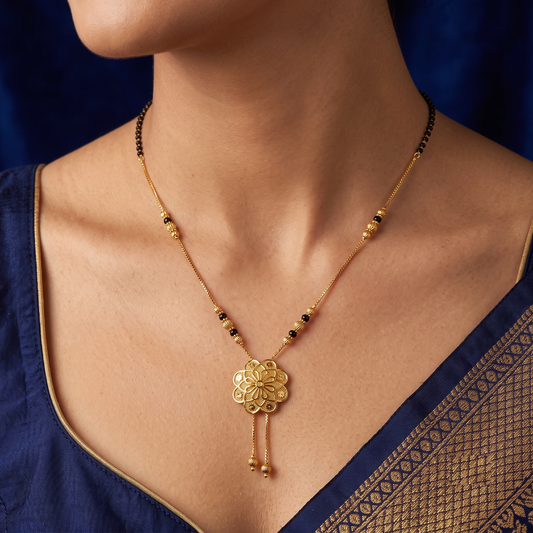 Serene Petal 18K Gold Plated Mangalsutra