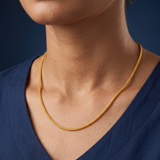 Golden Sleek 18K Gold Plated Chain