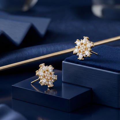 Grand Celestial Gold Plated Studs