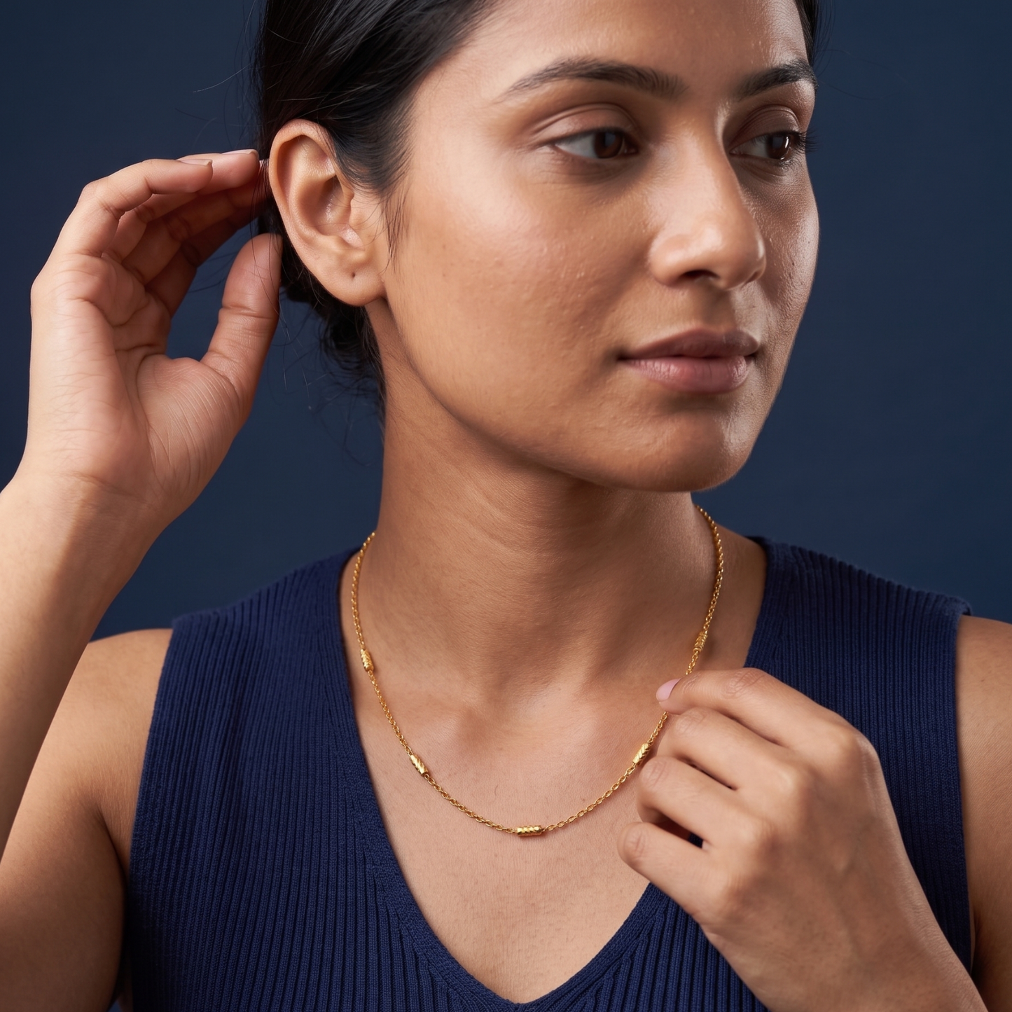 golden harmony 18k gold plated chain